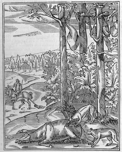 Chasse au loup : la vigie. Fac-similé d