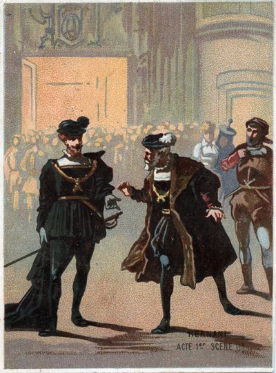 Illustration de « Ernani » par le compositeur italien Giuseppe Verdi (1813-1901), acte 1, scène II opéra créé en 1844 d