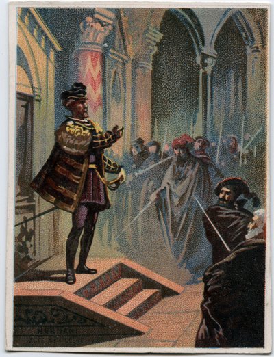 Illustration de « Ernani » par le compositeur italien Giuseppe Verdi (1813-1901), acte 4, scène I opéra créé en 1844 d