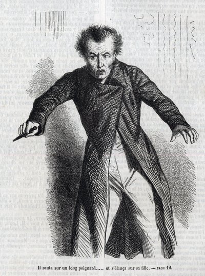 Illustration de "La Vendetta", roman par Honoré de Balzac (1799-1850) - Unknown artist