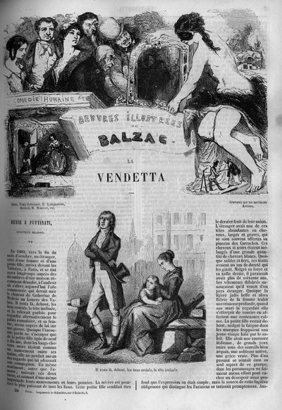 Illustration de « La Vendetta », roman d
