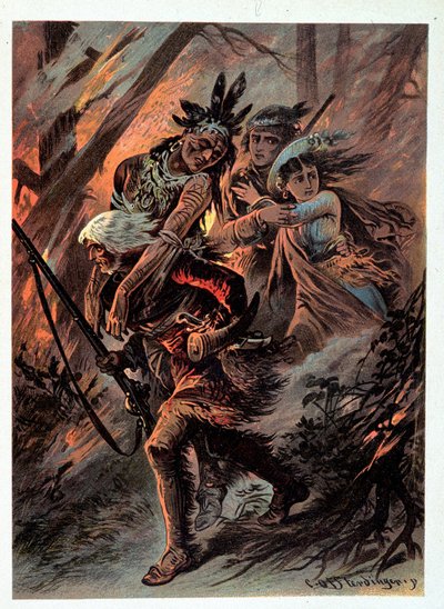 Illustration de « Bas de Cuir » par F. Cooper - Unknown artist