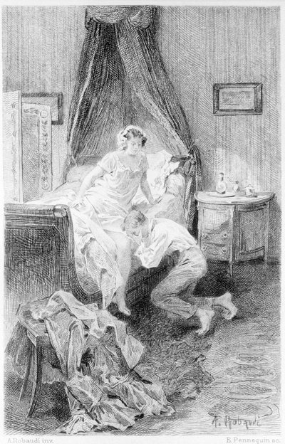 Illustration de «Le Rouge et le Noir» de Stendhal. 1830 - Unknown artist