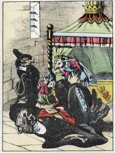 Illustration du conte « Le terrible Raminagrobis et les souris » d