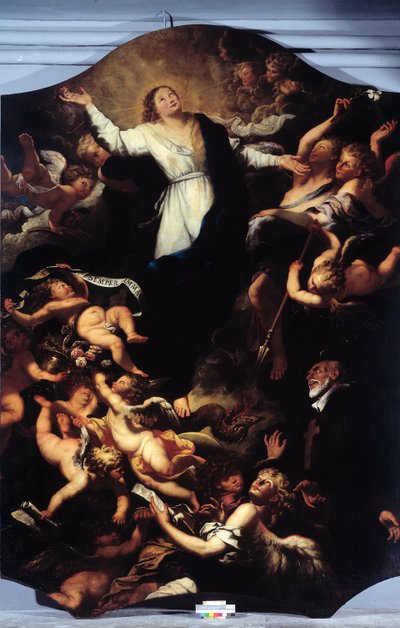 Immaculée Conception avec Saint Philippe Néri - Unknown artist