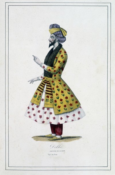 Inde : homme de Delhi - dans "Les différents peuples de la terre" par le Père Paul Jonhanneaud, Librairie des Bons livres - Unknown artist