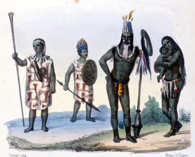 Indiens Encabellados et Jivaros en Équateur - Unknown artist