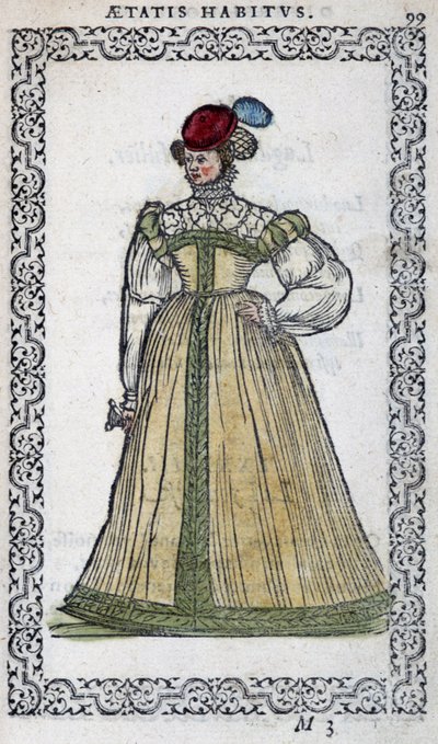 Femme italienne - dans "Habits et effigies" par Jean Sulperius - Unknown artist