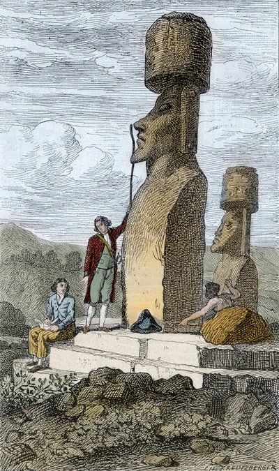 Jean-François Galaup, Comte de La Pérouse navigateur et explorateur anglais, sur l