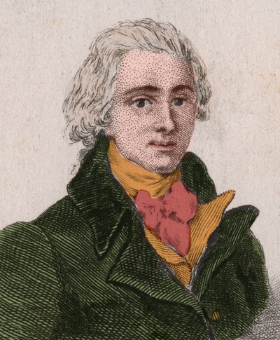Jean-Pierre-Claris de Florian (1755-1794), dramaturge, romancier, poète, fabuliste français. Gravure de 1876. - Unknown artist