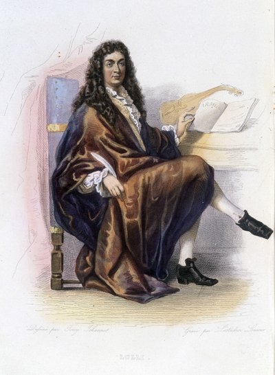Jean Baptiste Lully (Giovanni Battista Lulli) (1632-1687) - dans « Le Plutarque français », éd. Mennechet - Unknown artist