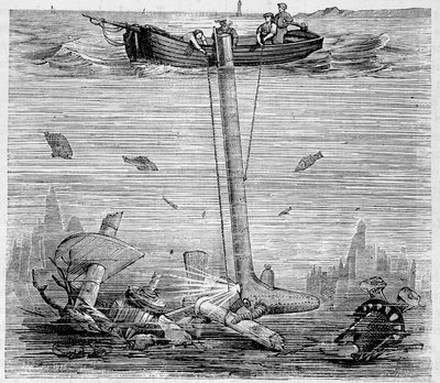 Explorateur sous-marin Jobard - dans "Les Merveilles de la Science" par Louis Figuier - Unknown artist