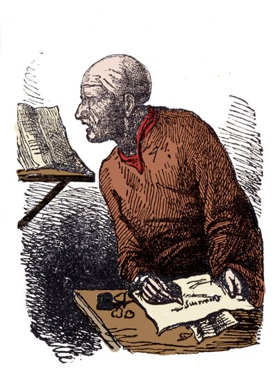 John Duns Scot (1265? -1308), aussi appelé Jean Duns Scott ou Jean Duns Scot, philosophe franciscain - Unknown artist