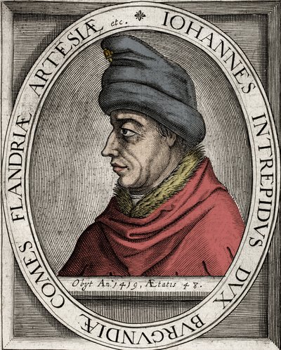Jean sans Peur - Portrait de Jean sans Peur, duc de Bourgogne (Jean Ier de Bourgogne) (1371-1419) - gravure du XVIIe siècle - Unknown artist