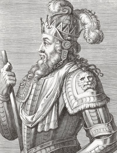 Roi Afonso V du Portugal. Portrait. - Unknown artist