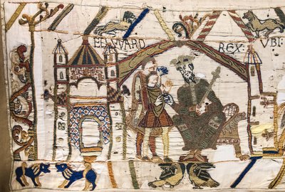 Le roi Édouard le Confesseur envoie Harold en Normandie, tapisserie de Bayeux - Unknown artist