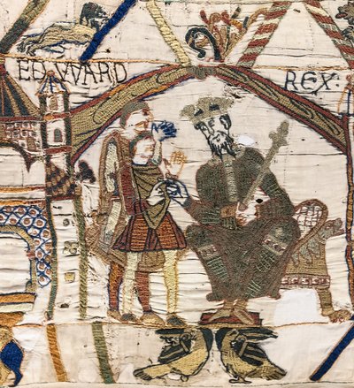 Le roi Édouard le Confesseur envoie Harold en Normandie, tapisserie de Bayeux - Unknown artist
