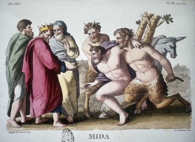 Roi Midas - gravure - Unknown artist