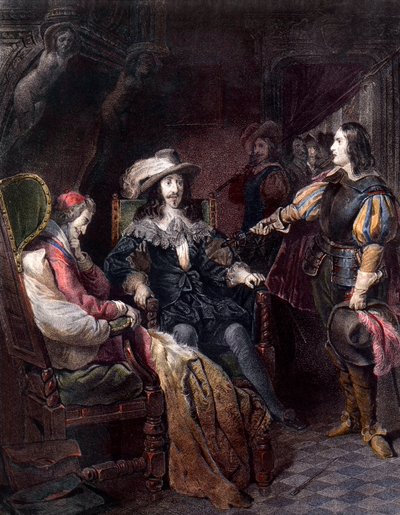 LOUIS XIII, roi de France avec Henri Coiffier de Ruze d