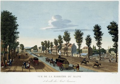 La barrière du Maine, vers 1820 - dans «Vues de Paris» par Courvoisier - Unknown artist