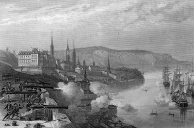 La défense de Québec par le Comte De Frontenac. dans « Histoire générale de la Marine » par Van Tenac - Unknown artist