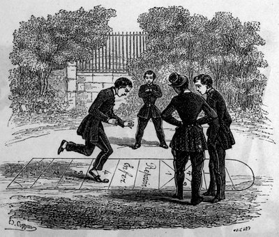 La grande marelle. Gravure dans « Le Journal de la Jeunesse ». - Unknown artist