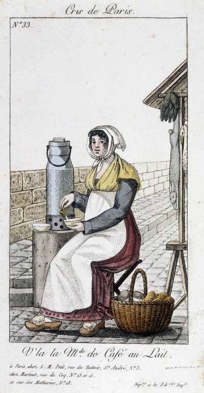La marchande de café au lait - dans "Cris de Paris" - Unknown artist
