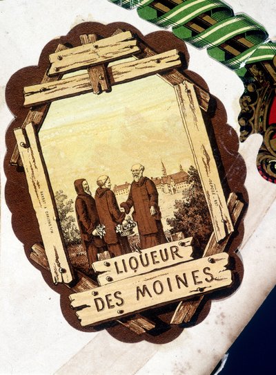 Étiquette de "Liqueur des Moines", sd. 19e siècle - Unknown artist