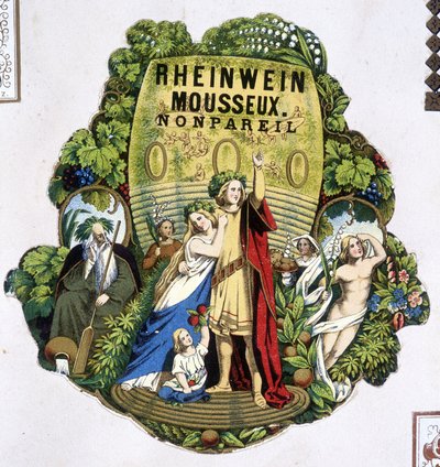 Étiquette de “Rheinwein sparkling - Monpareil”, 19ème siècle - Unknown artist