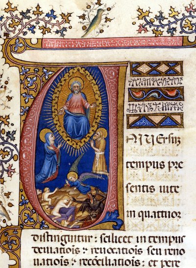 Jugement dernier. Manuscrit du 15ème siècle. Milan, Biblioteca Nazionale Braidense. - Unknown artist