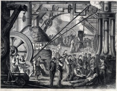 Dernière scène de la pièce « Les drames du cabaret » par Dumanoir et Adolphe Dennery (d