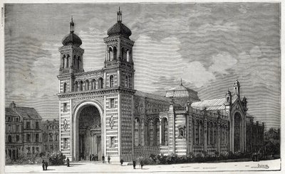 Le Palais Rameau (1878-1881) à Lille - gravure de 1884 - Unknown artist