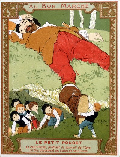Le Petit Poucet enlève ses bottes de sept lieues à l