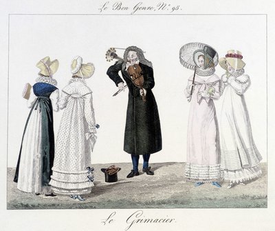 Le grimacier : musicien de rue au 18e siècle - dans "Le Bon Genre", n°95 - Unknown artist