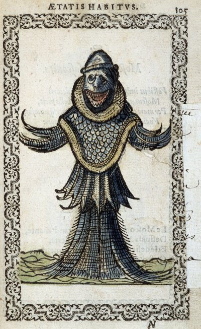 Le moine marin - dans "Habits et effigies" par Jean Sluperius - Unknown artist