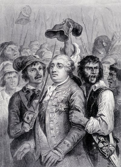 Le peuple aux Tuileries, cap Louis XVI du bonnet phrygien, 20 juin - Unknown artist