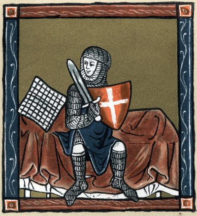 Légende arthurienne : le chevalier Gauvain sur le lit magique. Dans « Geschichte der Französischen Literatur » par Hermann Suchier - Unknown artist