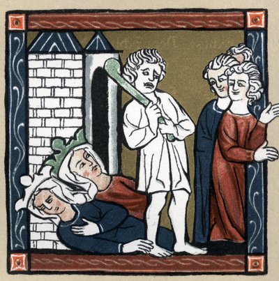 Légende arthurienne : Lancelot du Lac délivre la reine Guenièvre et son amie du château qui s