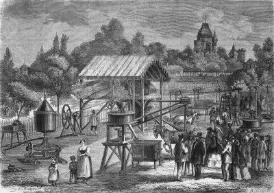 Les machines agricoles de M. Joseph Pinet Jr., constructeur à Abilly (Indre-et-Loire) en 1865. - Unknown artist