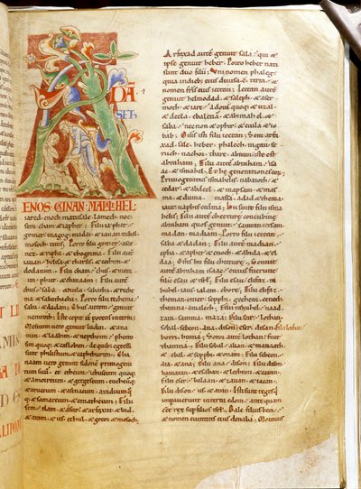 Lettrine : lettre « A » représentant la création d