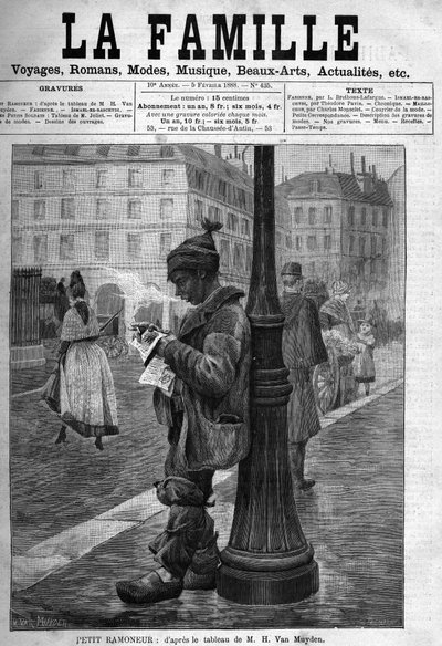 Petit ramoneur. Gravure d