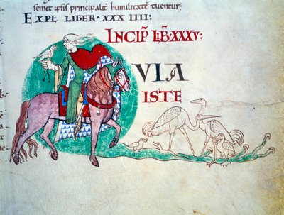 Seigneur à la chasse au faucon - Unknown artist