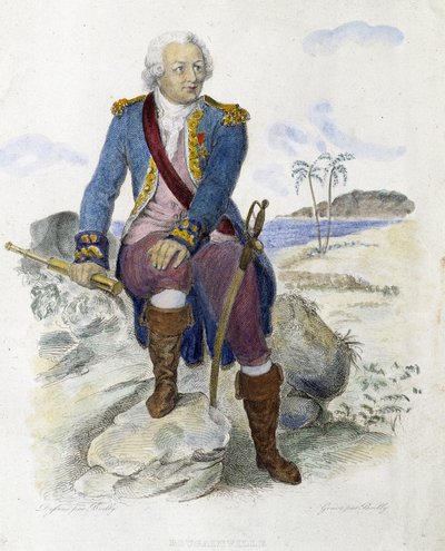 Louis Antoine, Comte de Bougainville (1729-1811), navigateur français. - dans « Le Plutarque Français » par Mennechet - Unknown artist