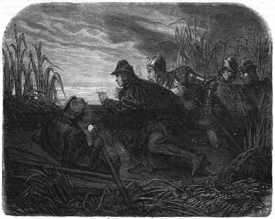 Louis XI poursuivi par un navire anglais sur la Garonne (1453) - Unknown artist