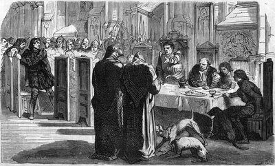 Louis de la Trémoille et ses prisonniers après la bataille de Saint-Aubin-du-Cormier (1488). Gravure du 19ème siècle. - Unknown artist
