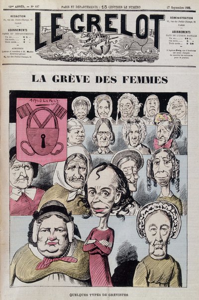 Louise Michel menant une grève de femmes - Unknown artist