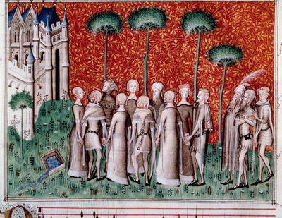 Machaut trouvant sa dame. Miniature d