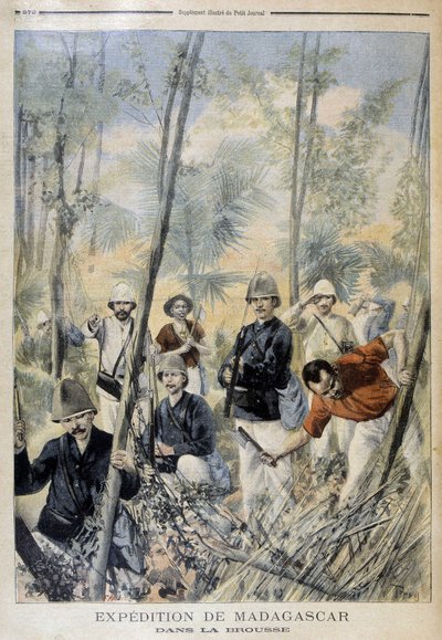 Expédition de Madagascar : dans la brousse - dans « Le Petit Journal », août 1895 - Unknown artist
