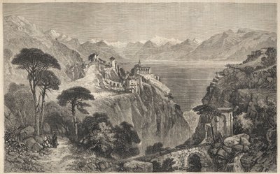 Madonna del Sasso, Suisse - Le Couvent de Notre-Dame du Sasso - près de Locarno sur le lac Majeur - Canton du Tessin en Suisse - 1861 - Unknown artist