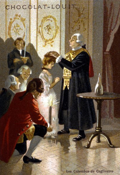 Séance de magie de Giuseppe Balsamo, connu sous le nom d